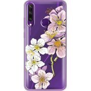 Прозрачный чехол BoxFace Huawei Y6p Cherry Blossom