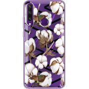 Прозрачный чехол BoxFace Huawei Y6p Cotton flowers