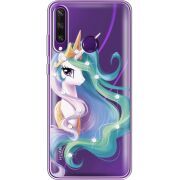 Чехол со стразами Huawei Y6p Unicorn Queen