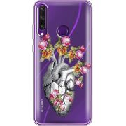 Чехол со стразами Huawei Y6p Heart