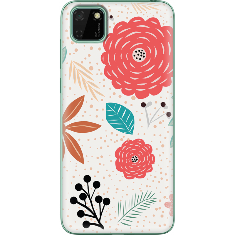 Чехол BoxFace Huawei Y5p Line Flowers