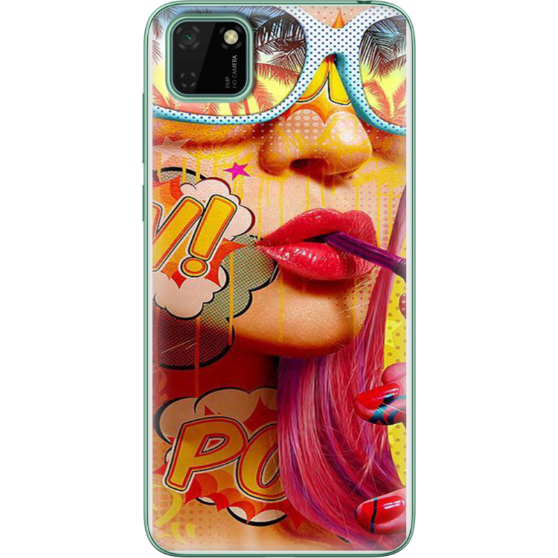 Чехол BoxFace Huawei Y5p Yellow Girl Pop Art