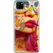 Чехол BoxFace Huawei Y5p Yellow Girl Pop Art