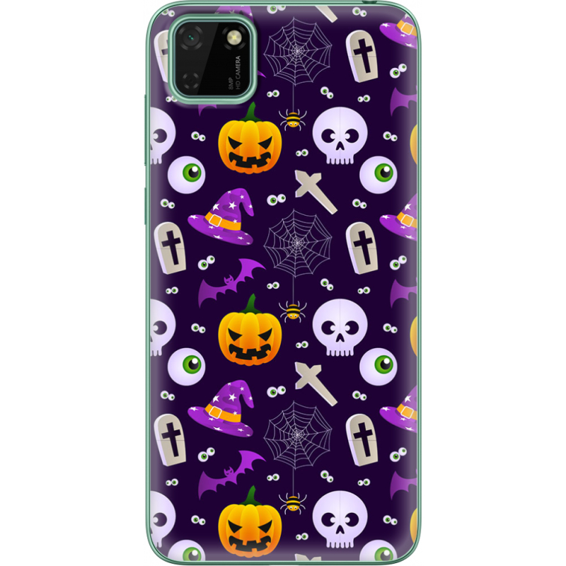 Чехол BoxFace Huawei Y5p Halloween Purple Mood