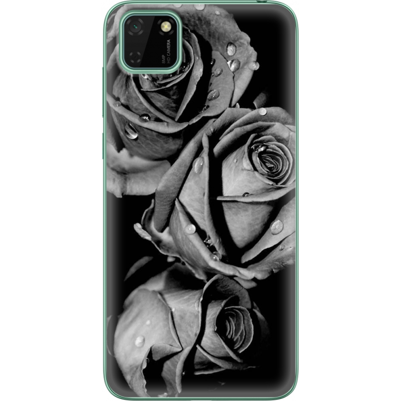 Чехол BoxFace Huawei Y5p Black and White Roses