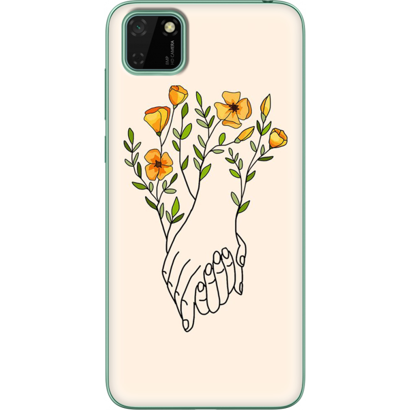 Чехол BoxFace Huawei Y5p Flower Hands