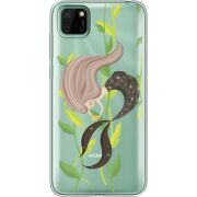 Прозрачный чехол BoxFace Huawei Y5p Cute Mermaid