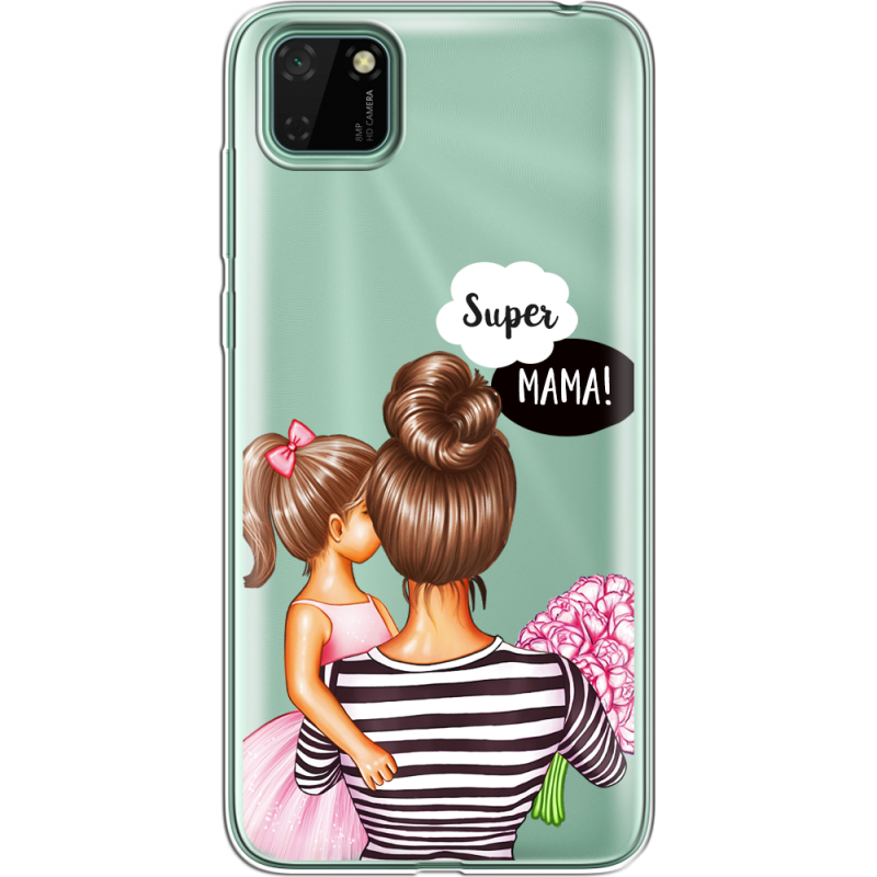 Прозрачный чехол BoxFace Huawei Y5p Super Mama and Daughter