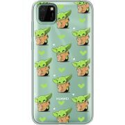 Прозрачный чехол BoxFace Huawei Y5p Pattern Baby Yoda