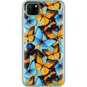 Прозрачный чехол BoxFace Huawei Y5p Butterfly Morpho