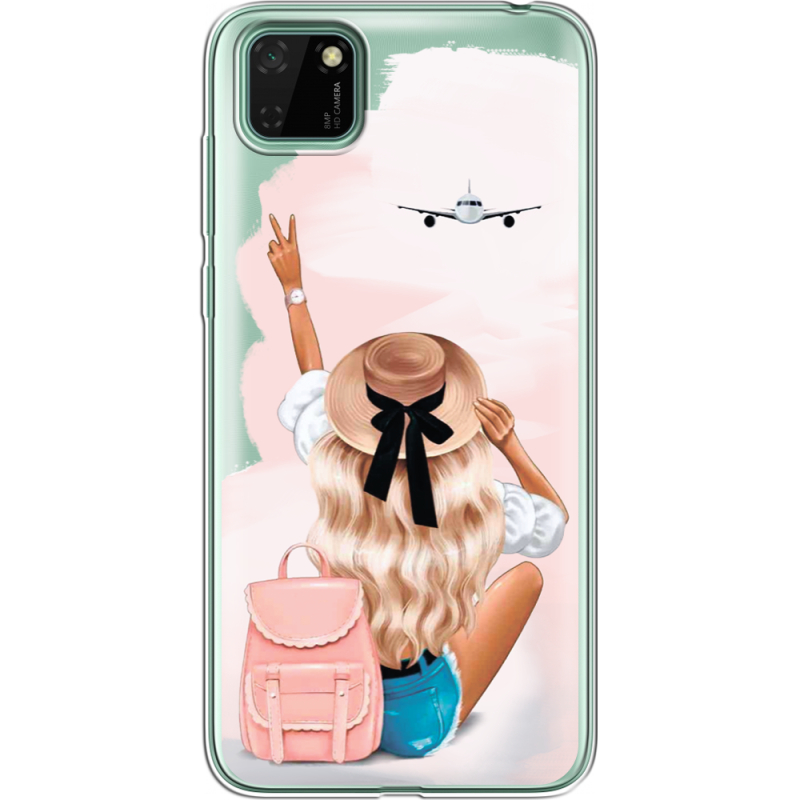 Прозрачный чехол BoxFace Huawei Y5p Travel Girl