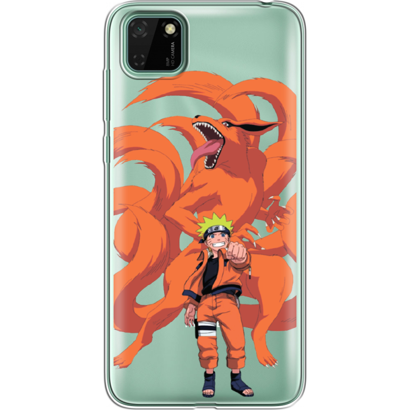 Прозрачный чехол BoxFace Huawei Y5p Naruto and Kurama