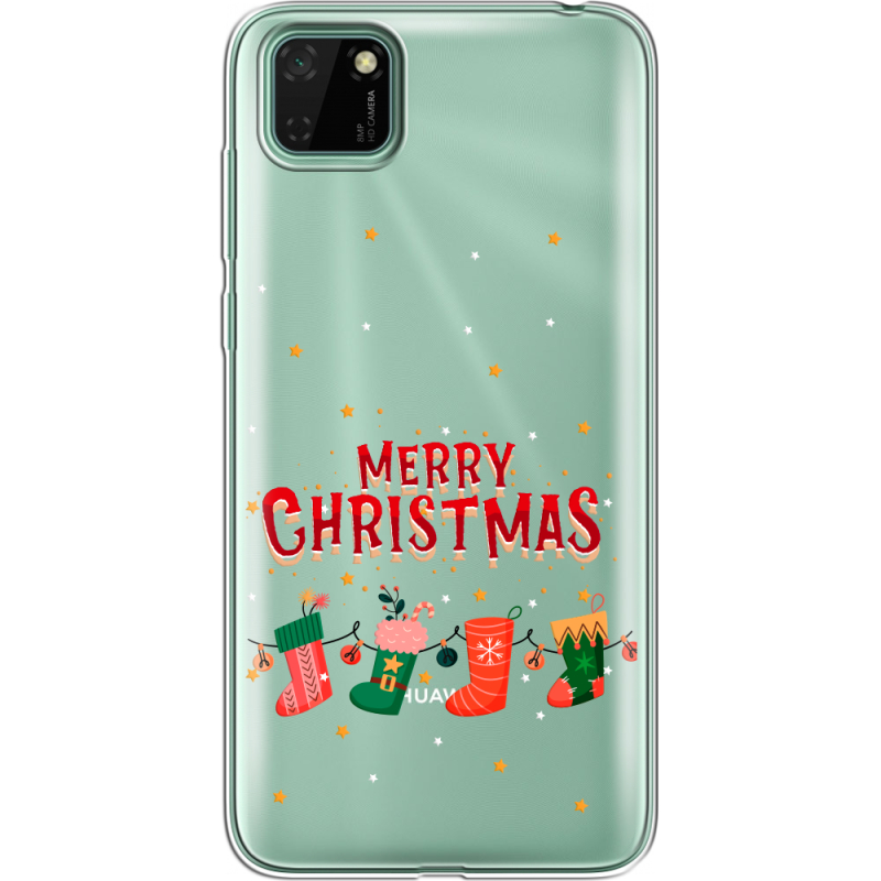 Прозрачный чехол BoxFace Huawei Y5p Merry Christmas