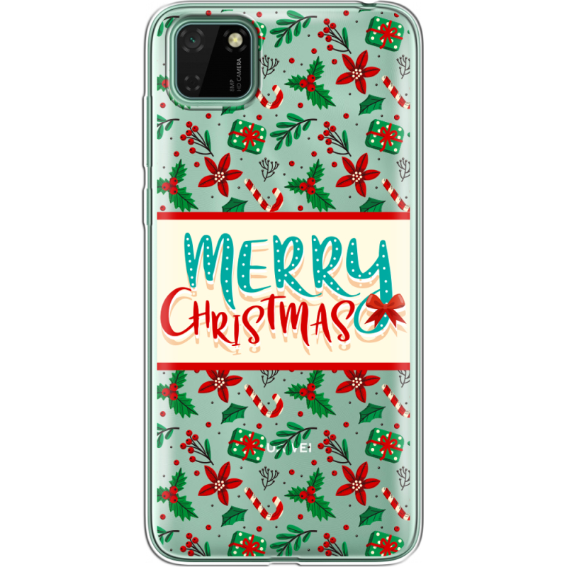 Прозрачный чехол BoxFace Huawei Y5p Vintage Christmas Pattern