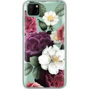 Прозрачный чехол BoxFace Huawei Y5p Floral Dark Dreams