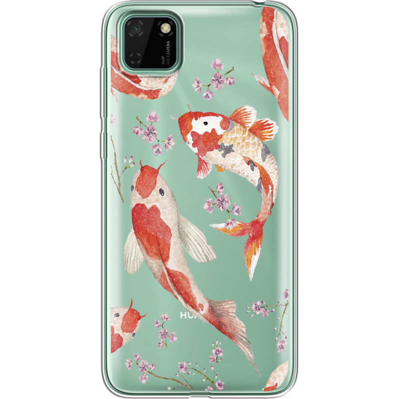 Прозрачный чехол BoxFace Huawei Y5p Japanese Koi Fish