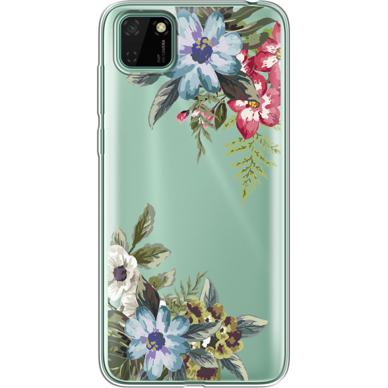 Прозрачный чехол BoxFace Huawei Y5p Floral