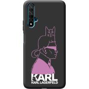 Черный чехол BoxFace Huawei Nova 5T Pink Karl