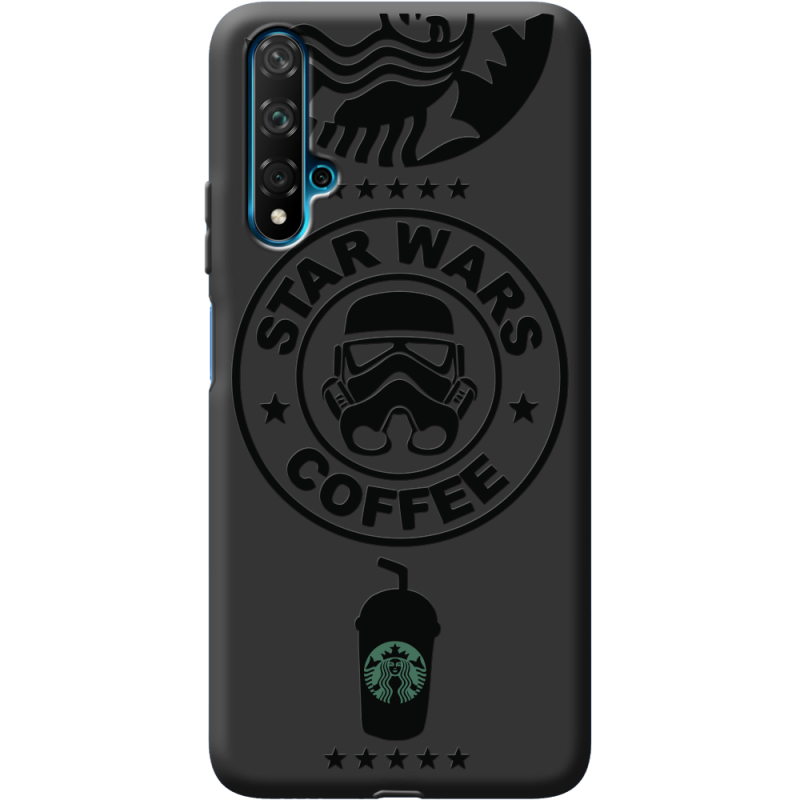 Черный чехол BoxFace Huawei Nova 5T Dark Coffee