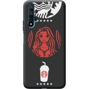 Черный чехол BoxFace Huawei Nova 5T RedWhite Coffee