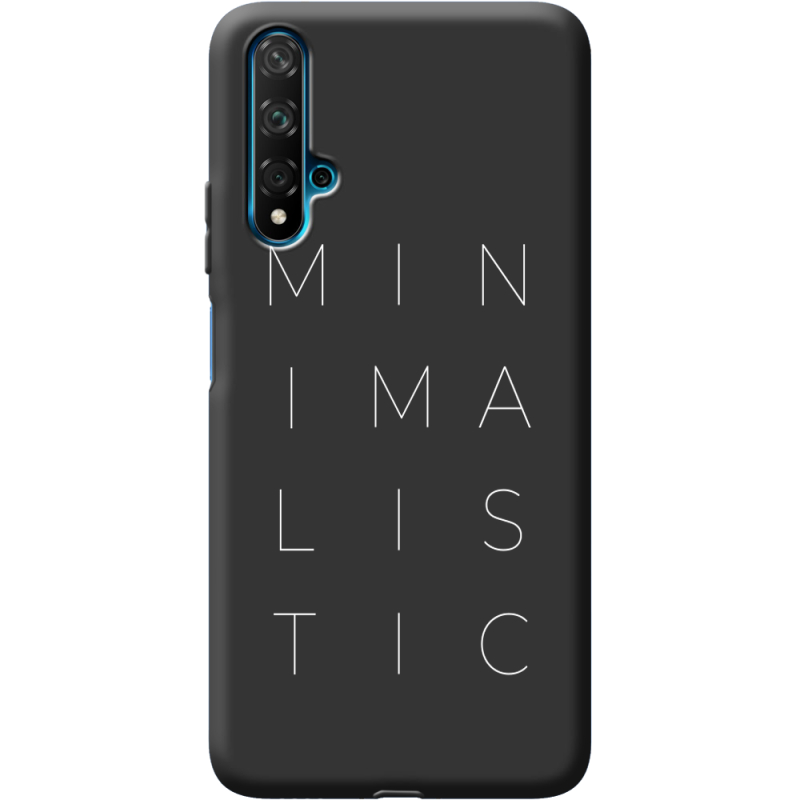 Черный чехол BoxFace Huawei Nova 5T Minimalistic