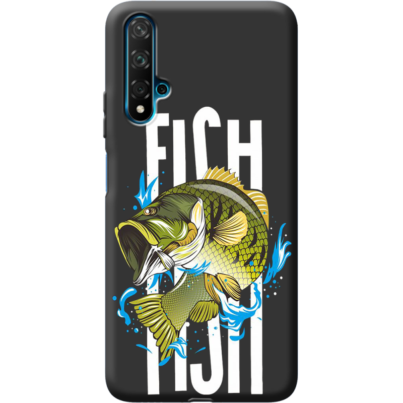 Черный чехол BoxFace Huawei Nova 5T Fish