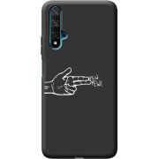 Черный чехол BoxFace Huawei Nova 5T Pew Pew