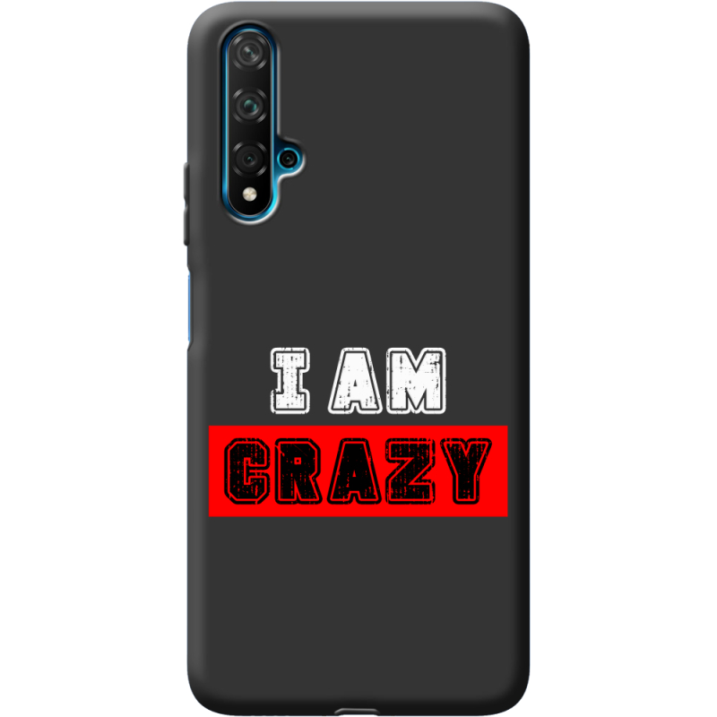 Черный чехол BoxFace Huawei Nova 5T I'm Crazy