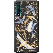 Черный чехол BoxFace Huawei Nova 5T Ластівки