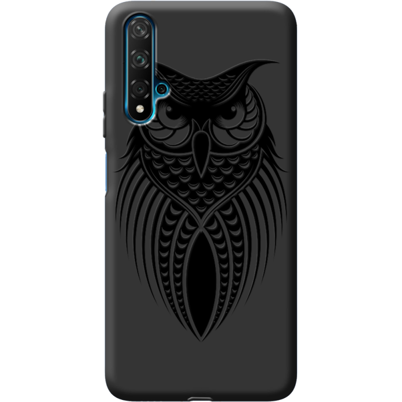 Черный чехол BoxFace Huawei Nova 5T Owl