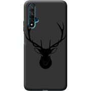 Черный чехол BoxFace Huawei Nova 5T Deer