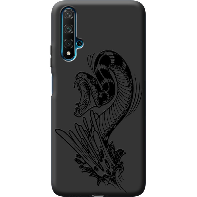 Черный чехол BoxFace Huawei Nova 5T Snake