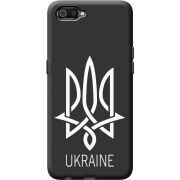 Черный чехол BoxFace Realme C2 Тризуб монограмма ukraine