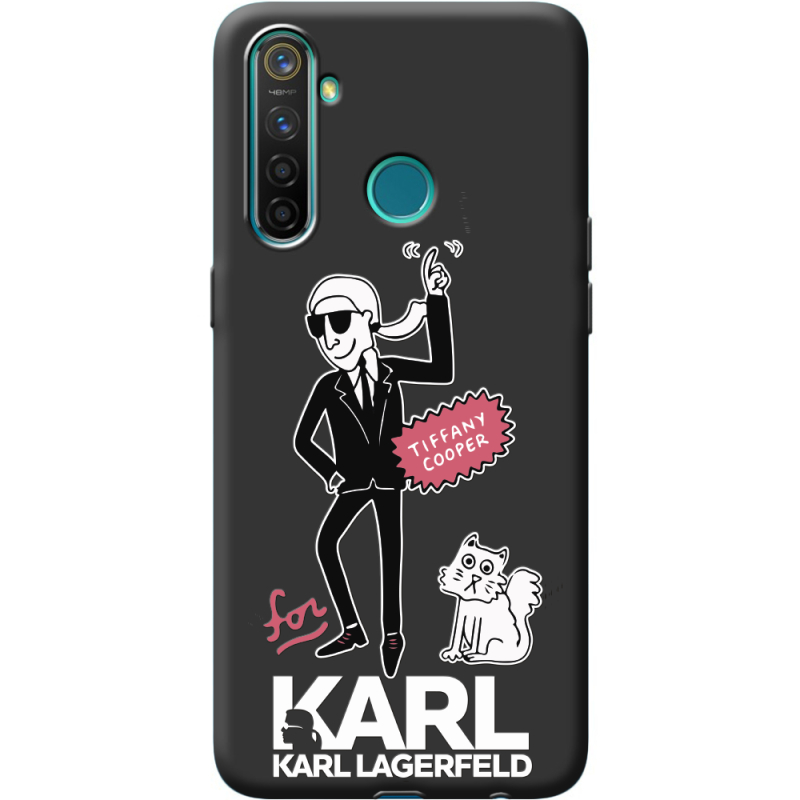 Черный чехол BoxFace Realme 5 / 6i For Karl