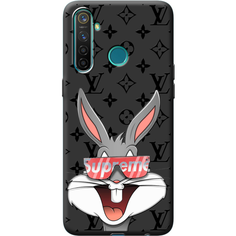 Черный чехол BoxFace Realme 5 / 6i looney bunny