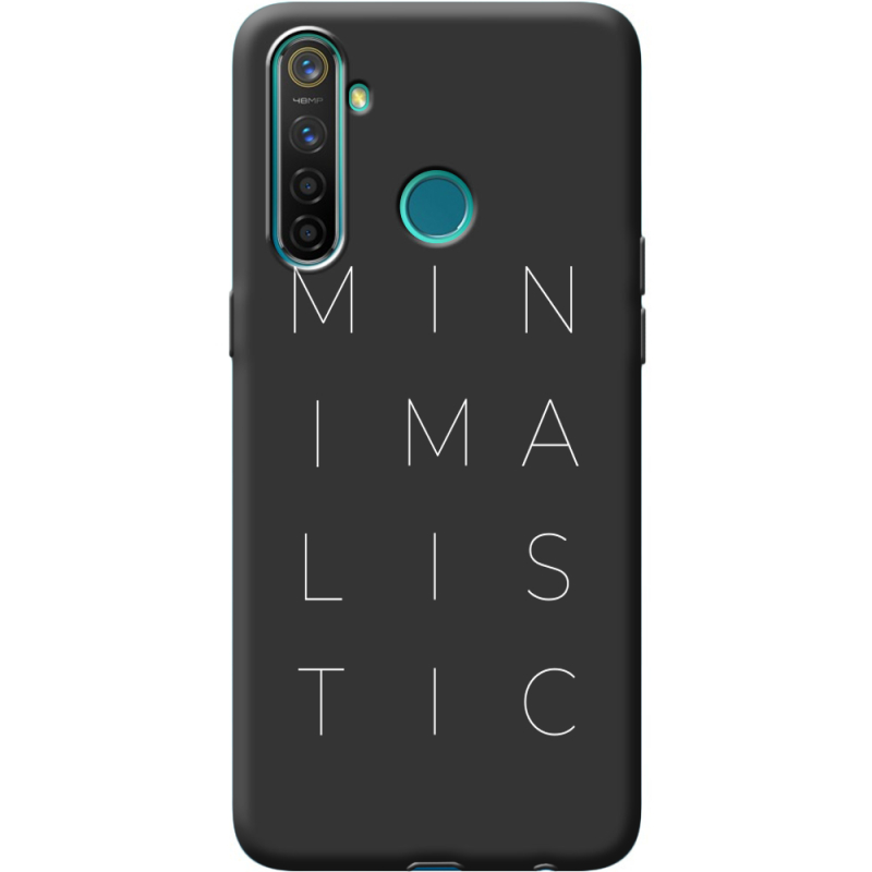 Черный чехол BoxFace Realme 5 / 6i Minimalistic