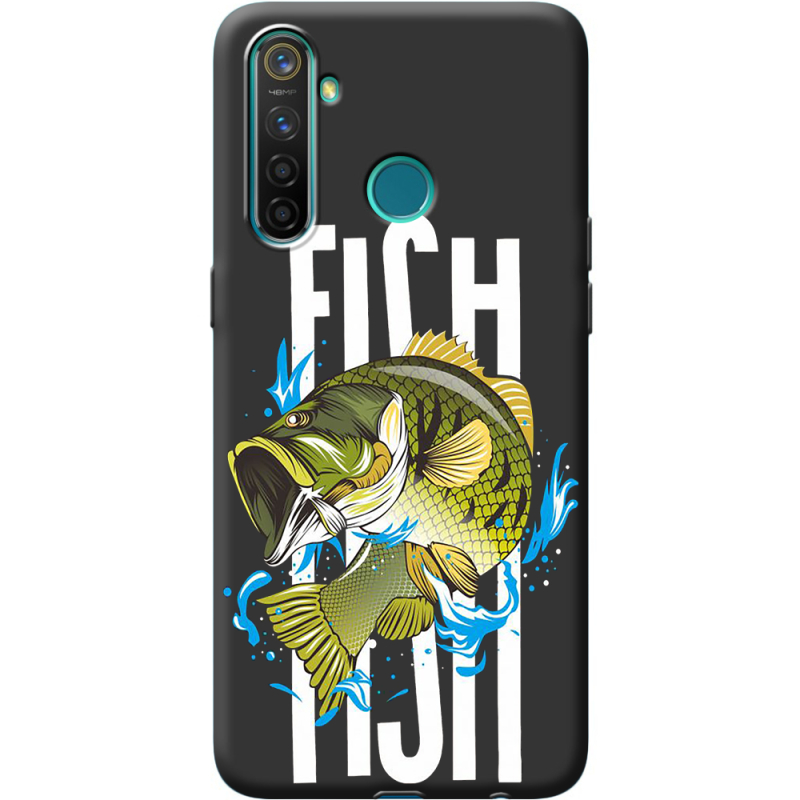 Черный чехол BoxFace Realme 5 / 6i Fish