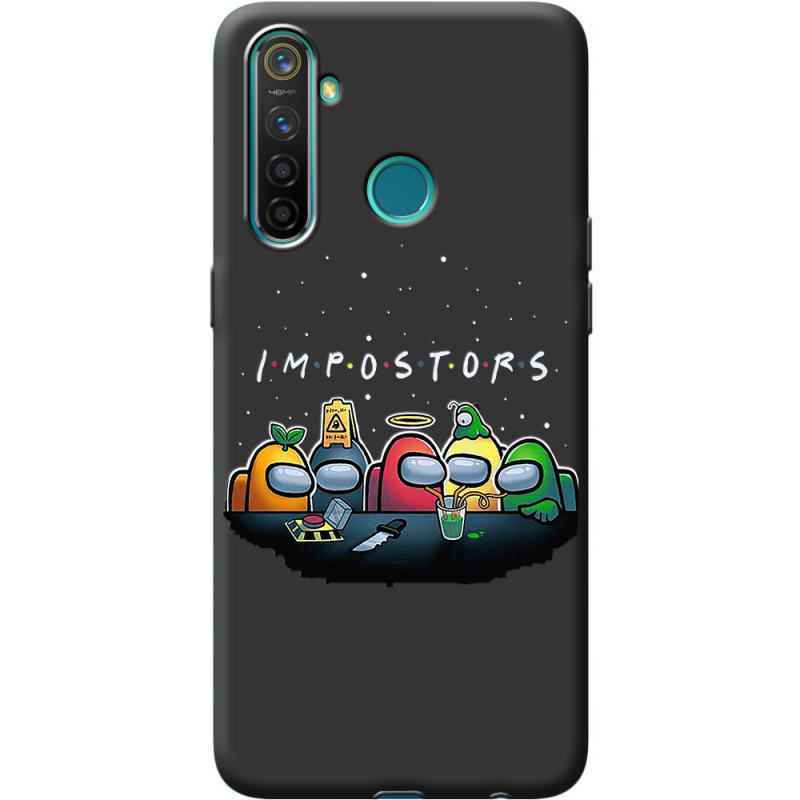 Черный чехол BoxFace Realme 5 / 6i Among Us Impostors