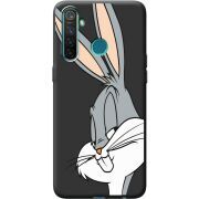 Черный чехол BoxFace Realme 5 / 6i Lucky Rabbit