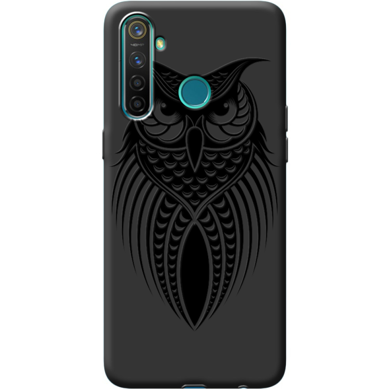 Черный чехол BoxFace Realme 5 / 6i Owl