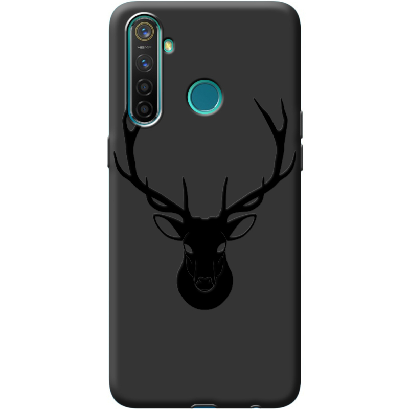 Черный чехол BoxFace Realme 5 / 6i Deer