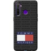 Черный чехол BoxFace Realme 5 Pro Tommy Print