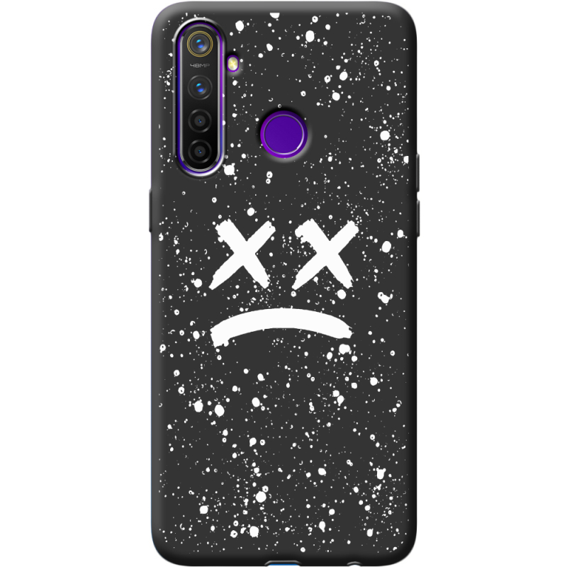 Черный чехол BoxFace Realme 5 Pro Sad Way