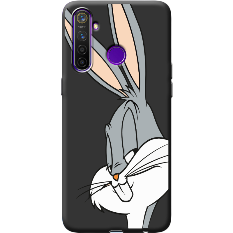 Черный чехол BoxFace Realme 5 Pro Lucky Rabbit