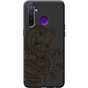 Черный чехол BoxFace Realme 5 Pro Chinese Dragon