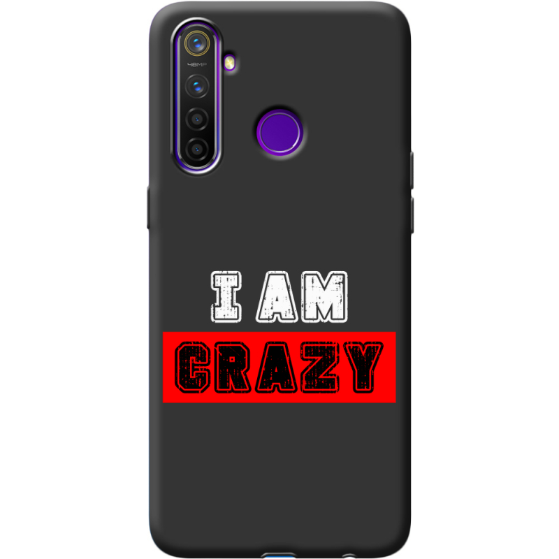 Черный чехол BoxFace Realme 5 Pro I'm Crazy