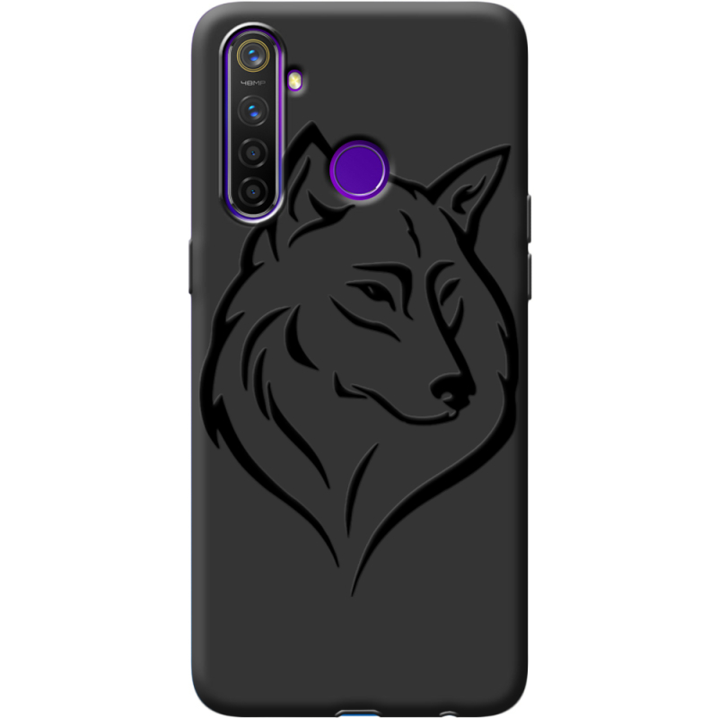 Черный чехол BoxFace Realme 5 Pro Wolf