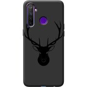 Черный чехол BoxFace Realme 5 Pro Deer