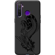 Черный чехол BoxFace Realme 5 Pro Snake