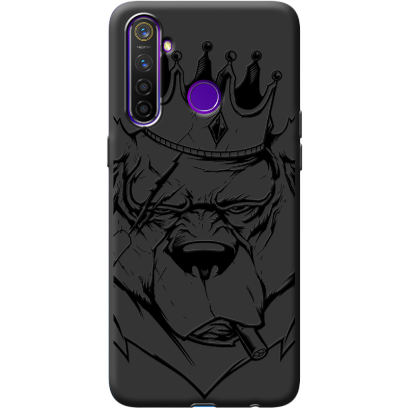 Черный чехол BoxFace Realme 5 Pro Bear King